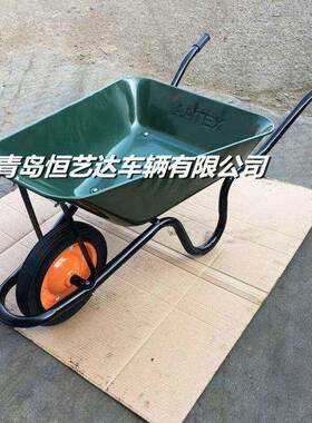 劳建动车家ZMZ用手推车灰斗车推工地人力铁斗车筑车农用单斗轮铁