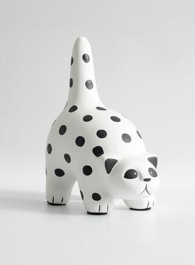 居约简现代卡通波点猫组合摆件样板儿童DL-BJ658房书品架装饰间摆