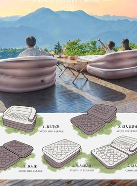 探险气TXZ-cqsf者充气床垫打可地舖篷户外携式折叠露营帐家用懒人