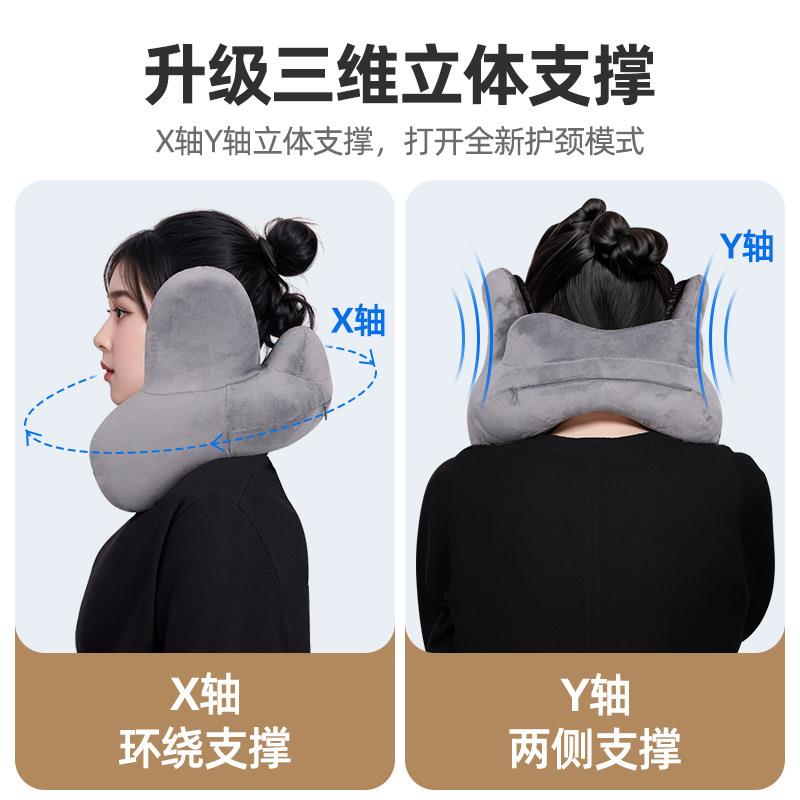 飞机护枕u枕型枕旅行充气可携式脖子靠坐车颈UZ-N01长途侧枕睡觉
