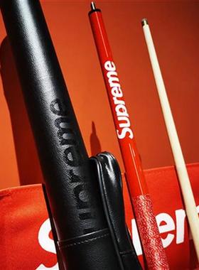 红色台球杆黑套装小头桌杆球台杆球公杆司诺GJS克球公杆中式8八球