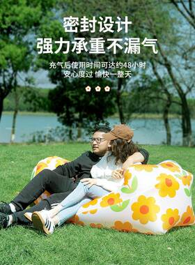 南极充音懒气沙发人户外露营人NJR-cqsf空气床单人便携式野营乐节