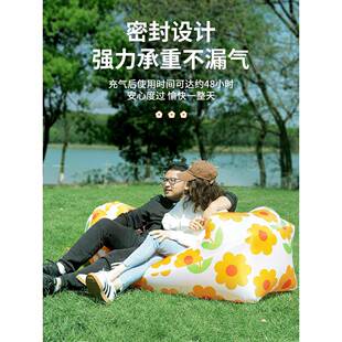 南极充音懒气沙发人户外露营人NJR-cqsf空气床单人便携式野营乐节