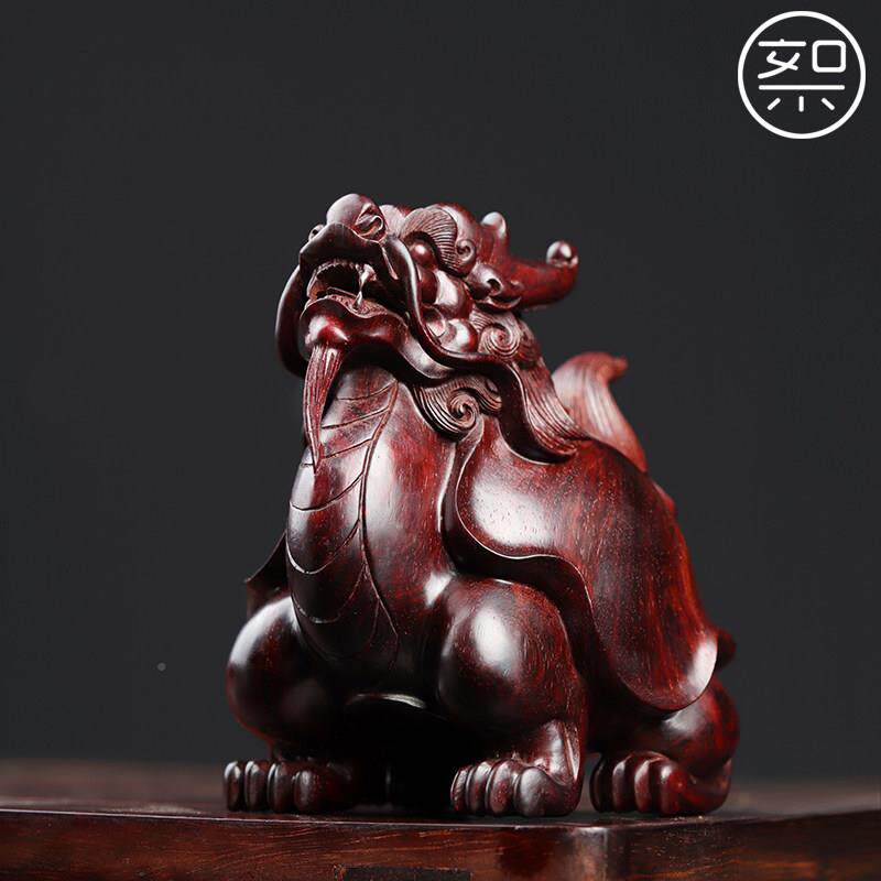 絮 龙龟摆木IMG_9422件 印度小叶紫檀雕工艺件品复古中国风雕刻小