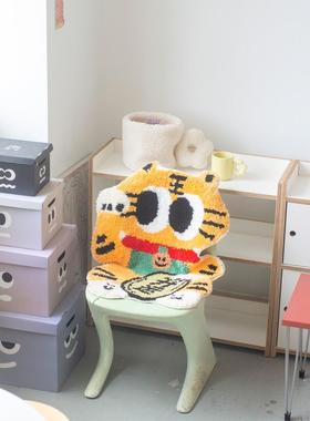 MSS喵术士WFF原虎创计老虎大吉大利发植设绒地毯挂毯墙年面装饰吸