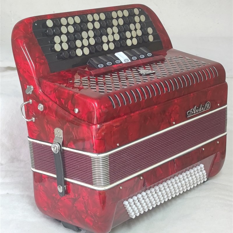 国产老牌爱迪牌96/120贝司贝斯键钮式巴扬手风琴键钮琴初学演奏琴