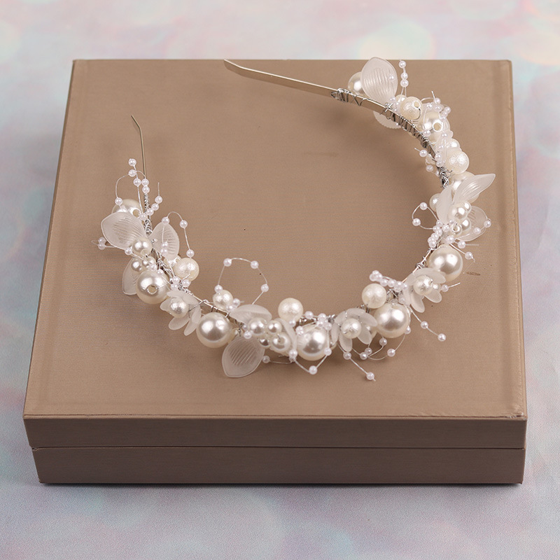 儿童发箍花童头饰女童简约百搭珍珠发饰女孩公主生日发卡演出发夹