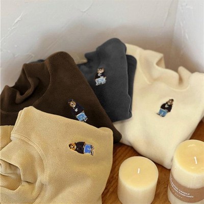 儿童装冬款加厚加绒保暖半高领打底衫男童女童秋冬装内搭宝宝上衣