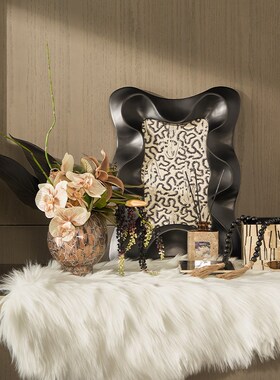 复古中古风衣帽间梳妆台装饰品摆件高级感储物盒收纳盒软装氛围感