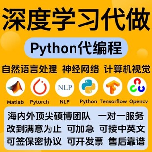 Python代编程深度学习神经网络算法代做创新点消融实验指导接单
