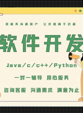 python代编程java计算机matlab软件开发VB程序php代码编写C语言QT