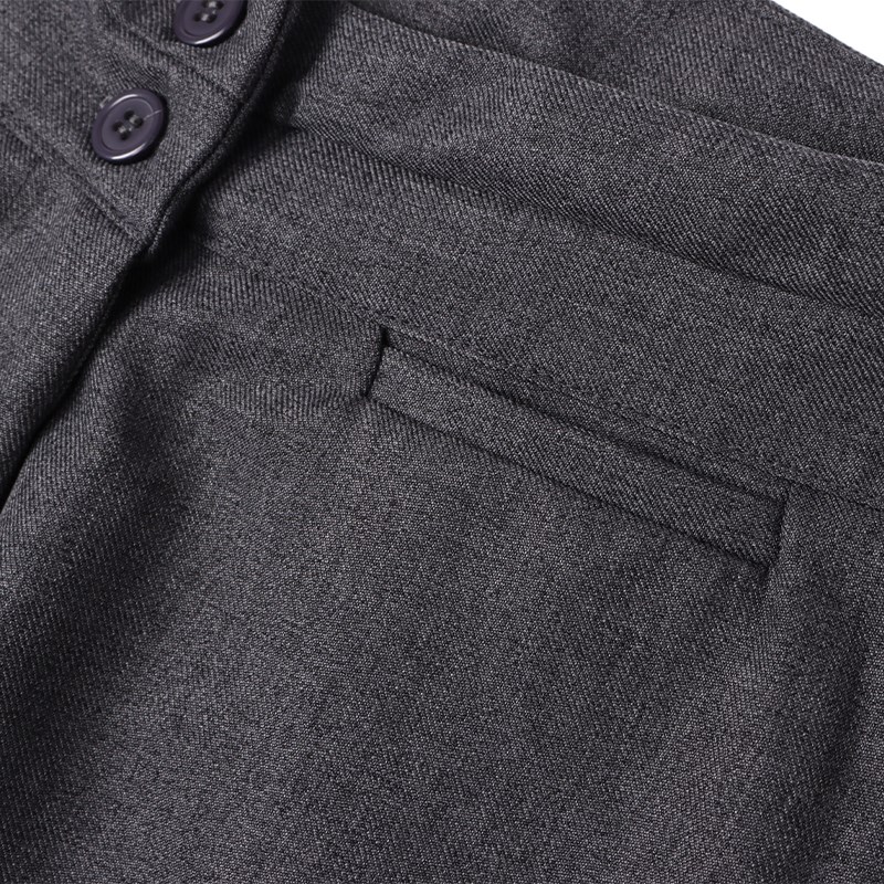 深灰西装长裤正装西服裤子学校礼服校服春秋款灰色半松紧裤腰西裤