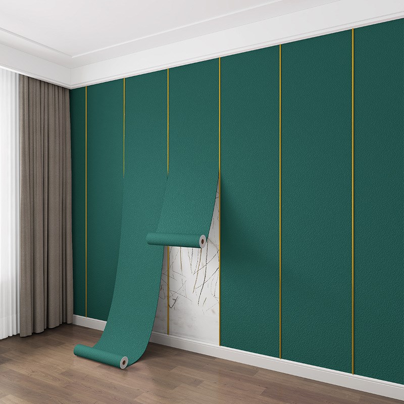 外贸纯色加厚室外防潮保温隔r热壁纸室内室外装饰3d Wall Sticker