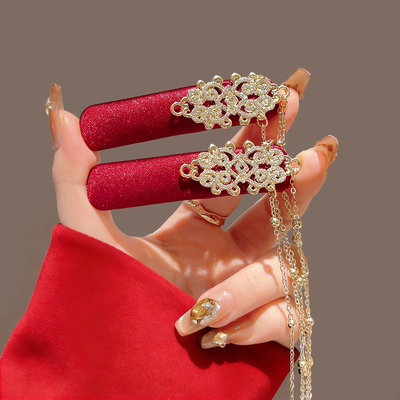 新年新中式红鸾天禧流苏发夹