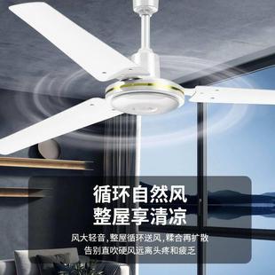 牌吊扇56寸大风铁叶家用客厅饭厅舍宿工式 天花板遥力 业悬542吊式