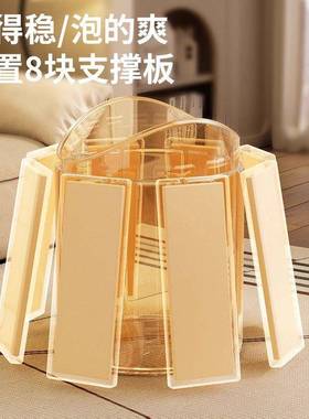 日本F泡脚UNH优选可折叠脚桶家用养生泡袋便携洗温脚盆保FHY足浴