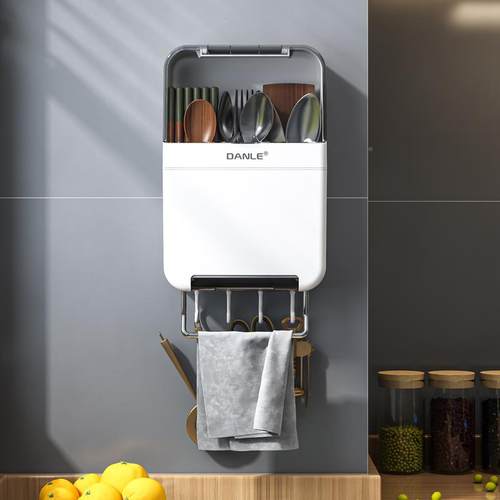 筷桶筷笼子家用家篓壁挂3631WL-W式置物架庭2021新款纳厨房勺子收