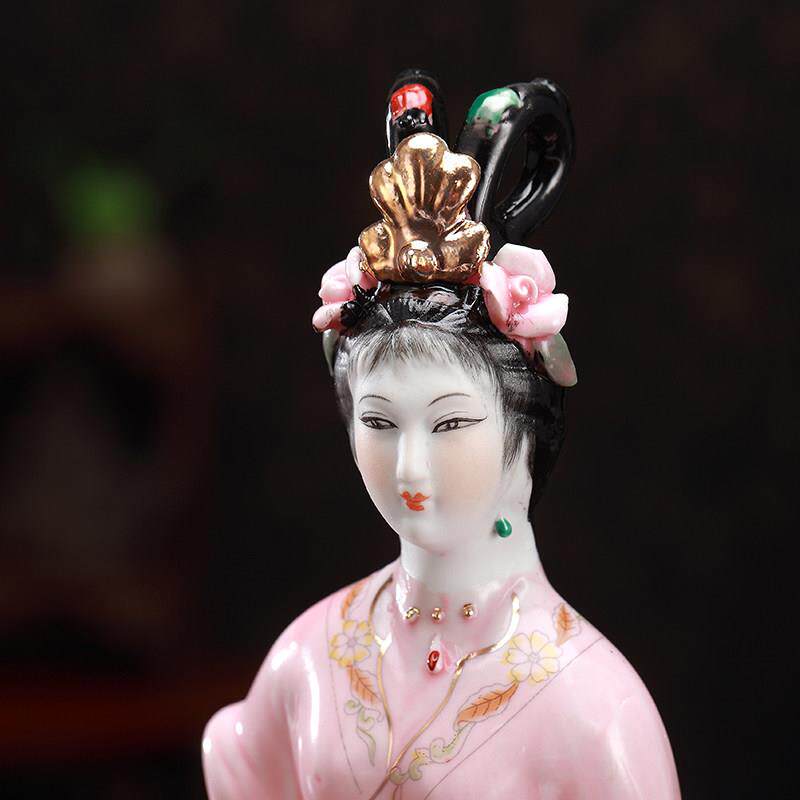 德镇柜仕女陶瓷工艺酒品摆件客厅电视博古架古典888中景式柜装饰