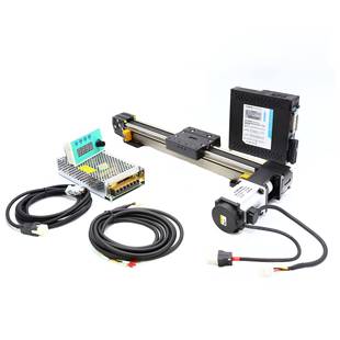 交流伺服电控制器滑机同带直线模组复单轴线性往步运动滑台套装