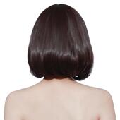 直发 女真bobo娇头中长款 滴滴假发 可齐斜刘波海XSJ波头假发可套