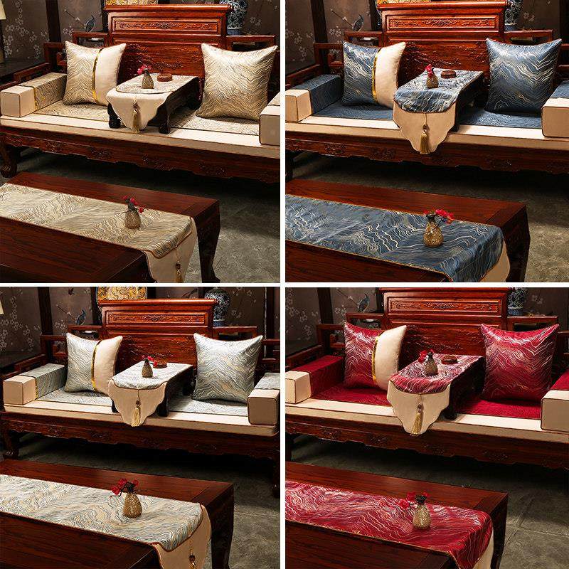 中式件红木沙发坐垫实木家具2020509椅子沙发罗汉床五垫套乳新胶
