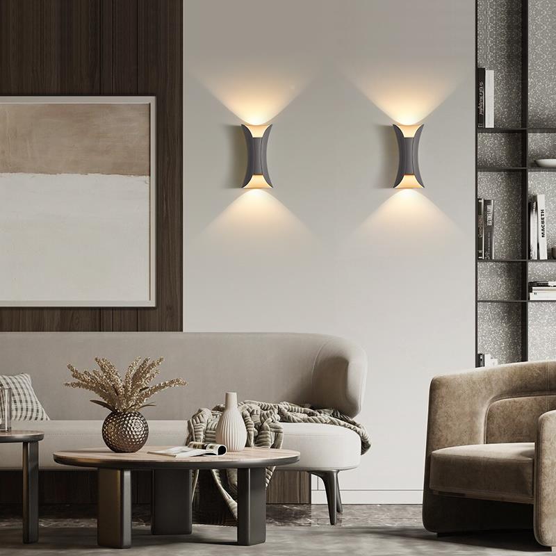 2W905604新款简约现代卧室床头灯极轻奢视客厅电背景墙2楼梯壁灯