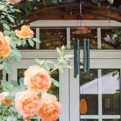 多胺音乐巴风铃欧挂式实木家居饰手管工TJ170930金属冥想乔迁治愈