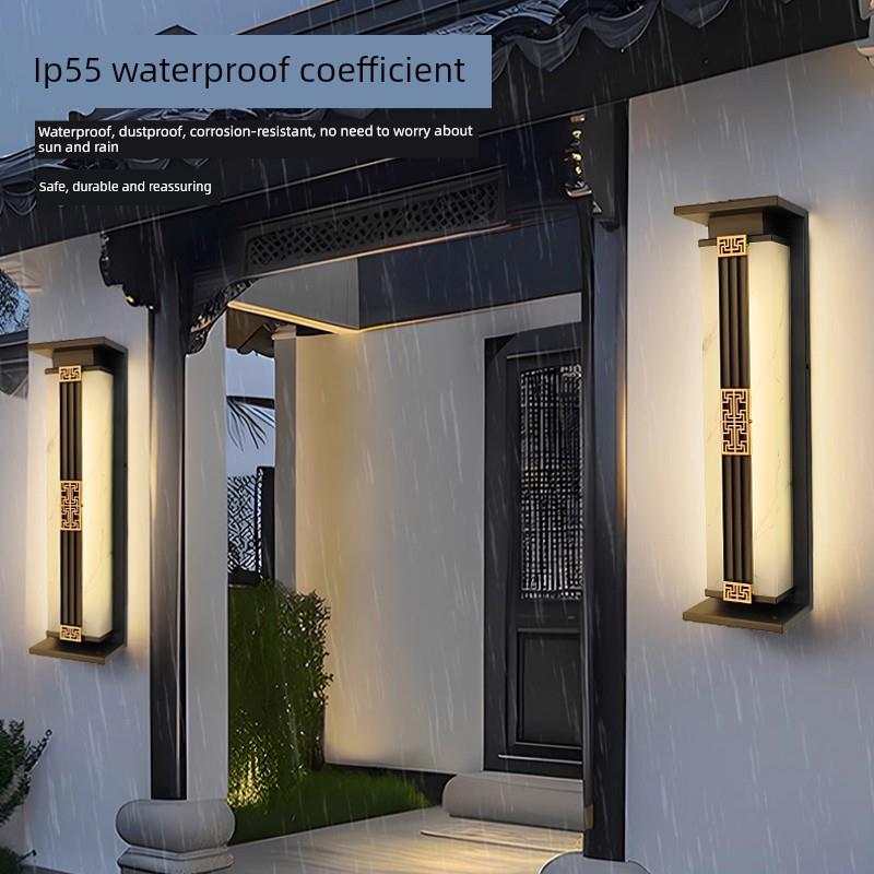 阳能户外庭防水壁太灯简无品牌/易院别墅栅栏花园壁亭门不锈钢灯