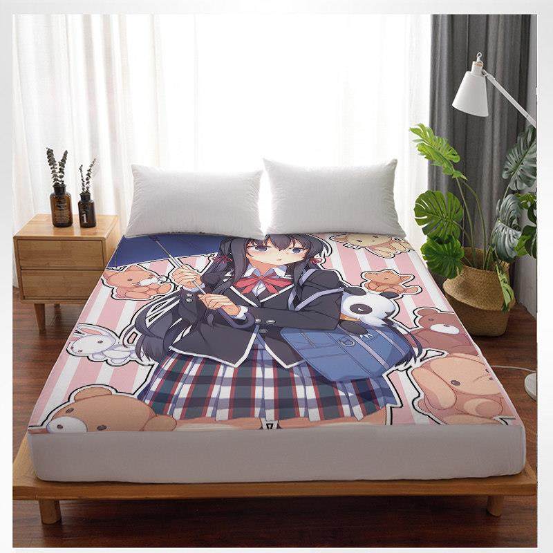 定动漫卡通床笠单件学生做宿舍单人lsjhhwlz元床罩女90cm二次美床