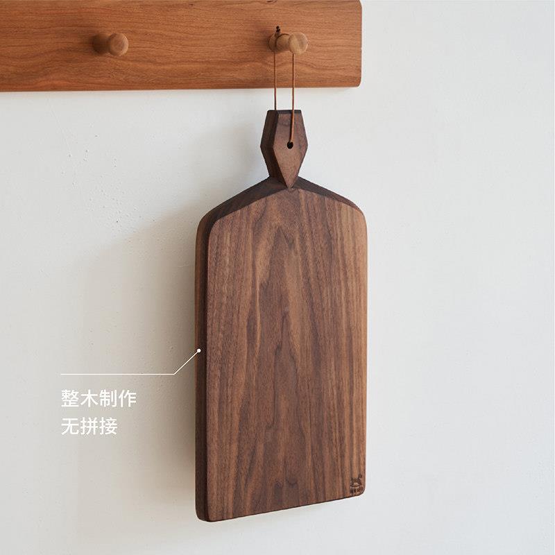 木墨砧生菜活 LXK实木板 整木黑胡桃硬枫原木砧板托 用托盘家面