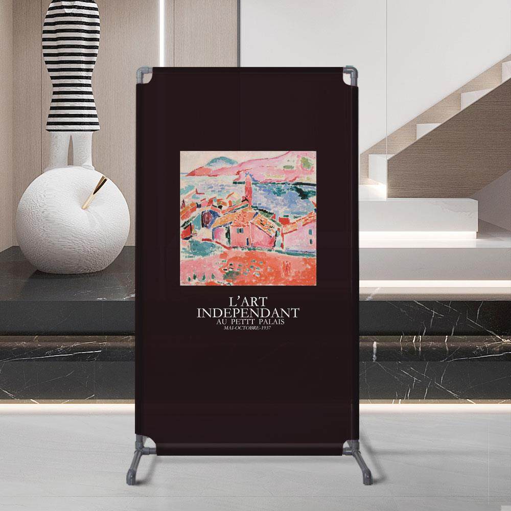 北欧风隔断简约客厅户卧室LMT家用办公小室会展遮挡手绘个性屏型