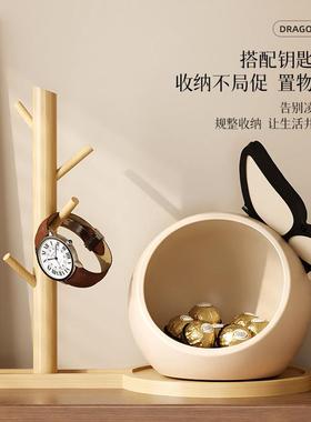 中古风入户门钥破茧成蝶收匙纳玄关蝴蝶摆件客乔厅电视柜饰装品迁