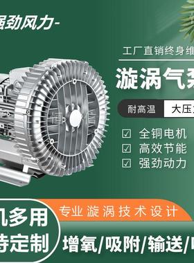 高压漩涡通风机旋涡风气泵高压风机工业RGL鼓机真空离心通增风机
