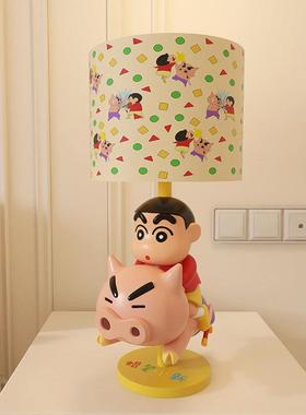 笔小新嘟嘟卫门房间卧室床头灯台灯装饰品生小新骑肥蜡日搬家左礼