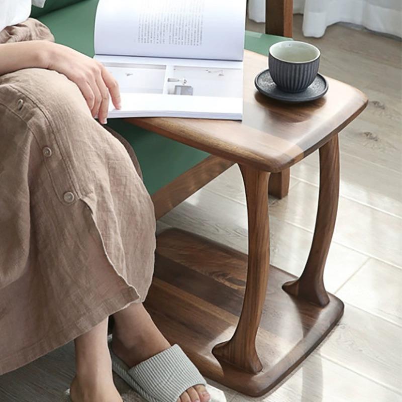 实木边几茶几客厅沙发可移动小推车边几简约卧室床头小桌子床边桌