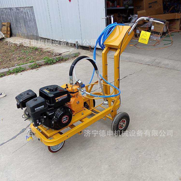 机场跑道沥青路面旧标线划线机 单抢无毛边公路划线设备 停车卫