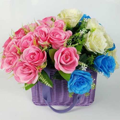 编织购物篮子手提水果篮 野餐篮 仿藤收纳筐柳编草编菜篮宠物篮