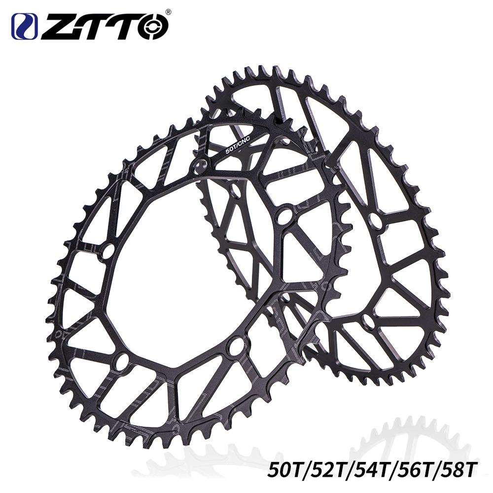 ztto自行车折叠车正负齿50t52t54t56t58t130BCD牙盘单盘片