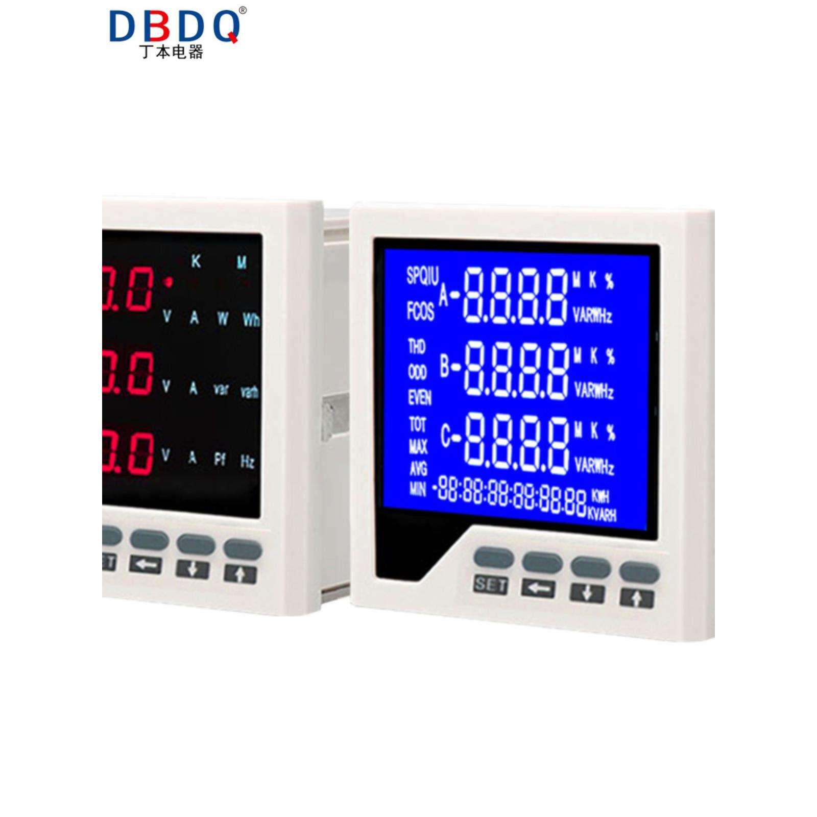 电流电压表数字双显多功能仪表485电力仪表组合表智能三相液晶