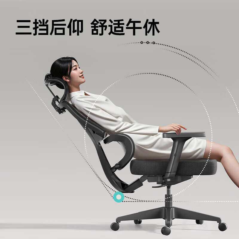 黑白调P5双背款-Ultra人体工学椅电脑椅子办公椅人工力学椅电竞椅