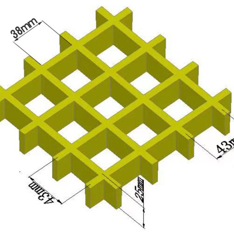 玻璃钢格栅光伏运维板洗车房地格栅养殖网格板排水沟盖板树篦子
