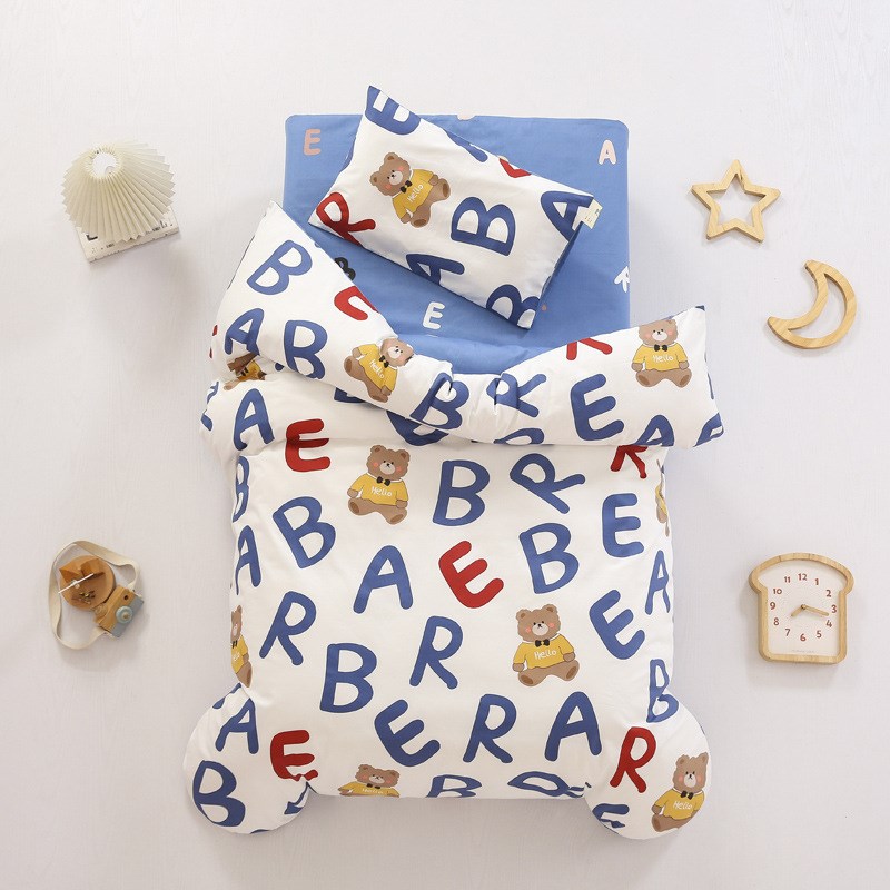 1P2R小学生午睡被子三件套儿童拼接床上用品午托被褥六件套70