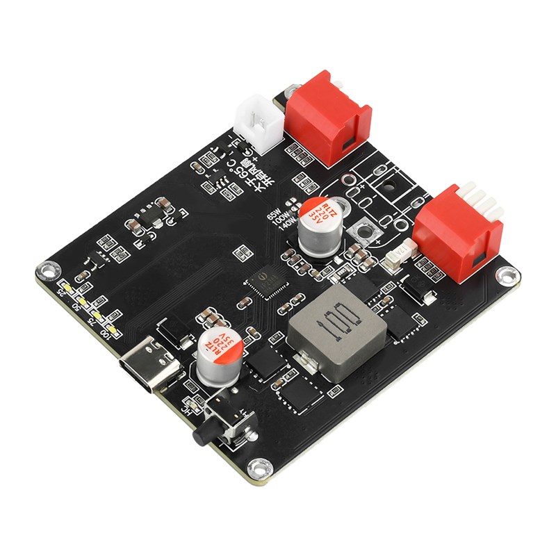 140W锂电充电板双向快充模块大功率升降压IP2366带自动温控2S-6S