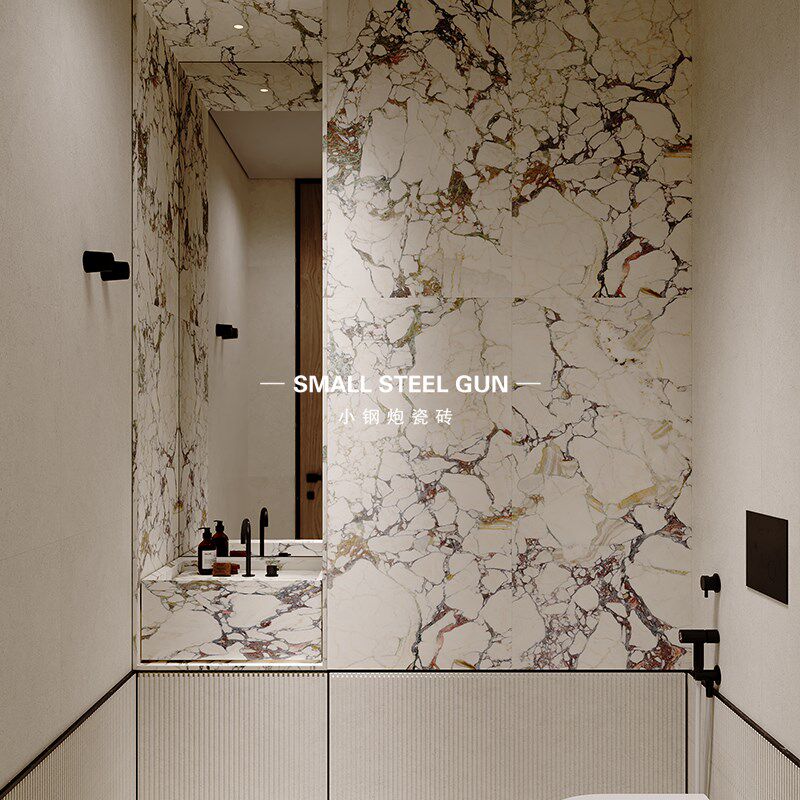 法式柔光现代600x1200卫生间大理石瓷砖浴室厕所厨房洗手间墙地砖