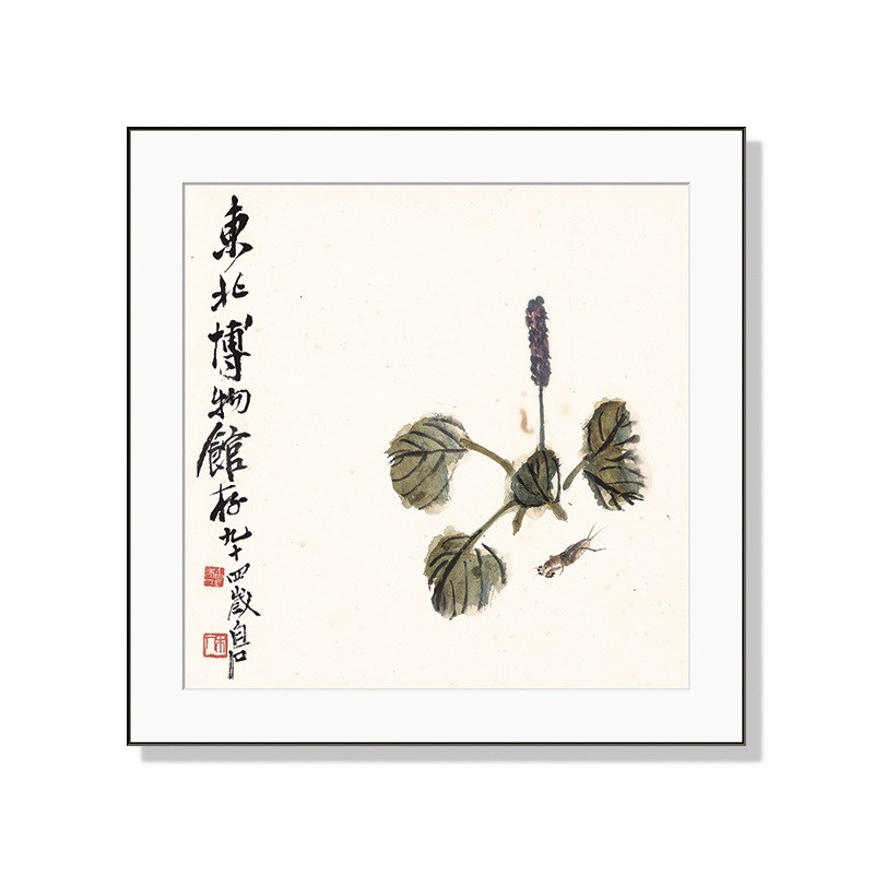 齐白石装饰画客厅玄关书房茶室办公室卧室餐厅挂画新中式花卉壁画图片