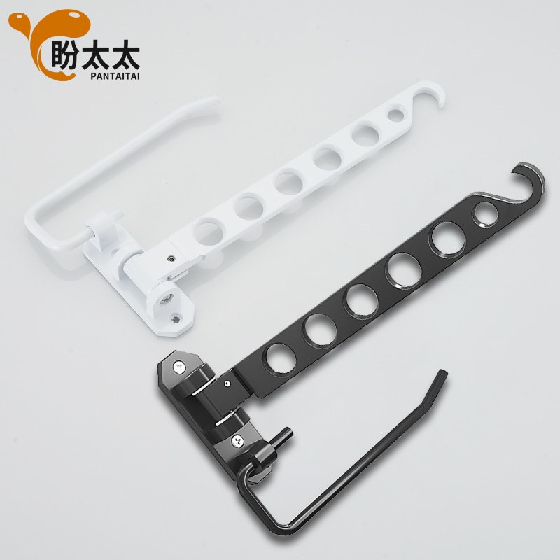 免打孔折叠晾衣架壁挂式阳台伸缩晾晒杆卫生间室内窗户隐形置物架