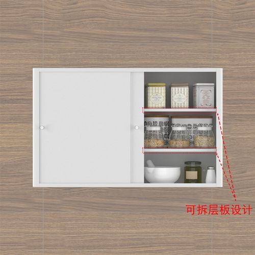 不锈钢吊柜304推拉门吊柜厨房碗柜卫生间墙壁挂阳台移门储物柜