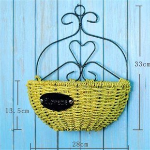 饰挂墙 吊篮绿萝挂壁花盘绿箩花篮装 壁挂花盆吊兰墙壁 墙上悬挂式