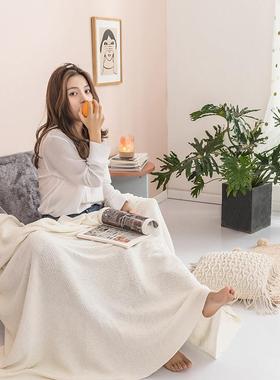 夏季轻巧毛全棉小机毯休闲空调房盖毯 针织儿童午休 毯CLJ飞毯沙