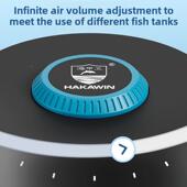 鱼缸氧气功泵超静音小型家用氧静音增机养鱼AT 708专用氧气泵大率